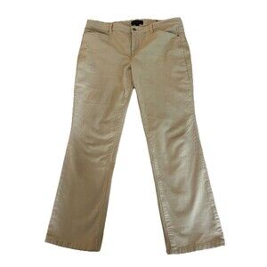 Talbots Womens Jeans Beige 14P Simply Flattering Five Pocket Beige Corduroy